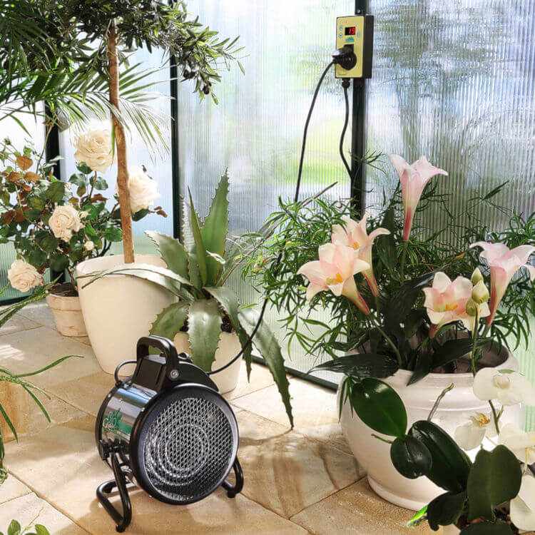 Bio Green Palma 2.0kW Electric Greenhouse Heater - Digital Thermostat - Image 3